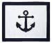 Sweet Jojo Designs Anchors Away Nautical Navy and White Accent Floor Rug