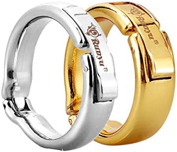 Santchcz 2 Pcs Stainless Steel Metal Foreskin Resistance Ring Repair Foreskin Ring Time Delaying Toys For Men [Energy Class A]