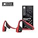 Aftershokz Titanium Bone Conduction Wireless Bluetooth Headphones with Brilliant Reflective Strips, Red