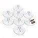 COTU (R) 8 Pack of All Purpose 2 1/2 inch Large Strong Suction Cups with Hooks - Made in USA (Holds up to 8 lbs per Suction Cup)
