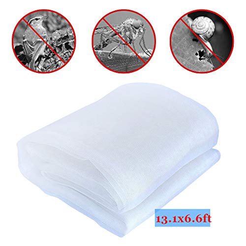 YBB 13.1'x6.6' Garden Insect Barrier Netting, Mosquito Bug Bird Screen Hunting Blind Garden Net for Protect Plant Fruits Flower