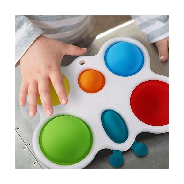 Anpole Baby Simple Sensory Toys, Silicone Flipping Butterfly Board for Toddler Early Educational Toy Fidget Toy, Baby…