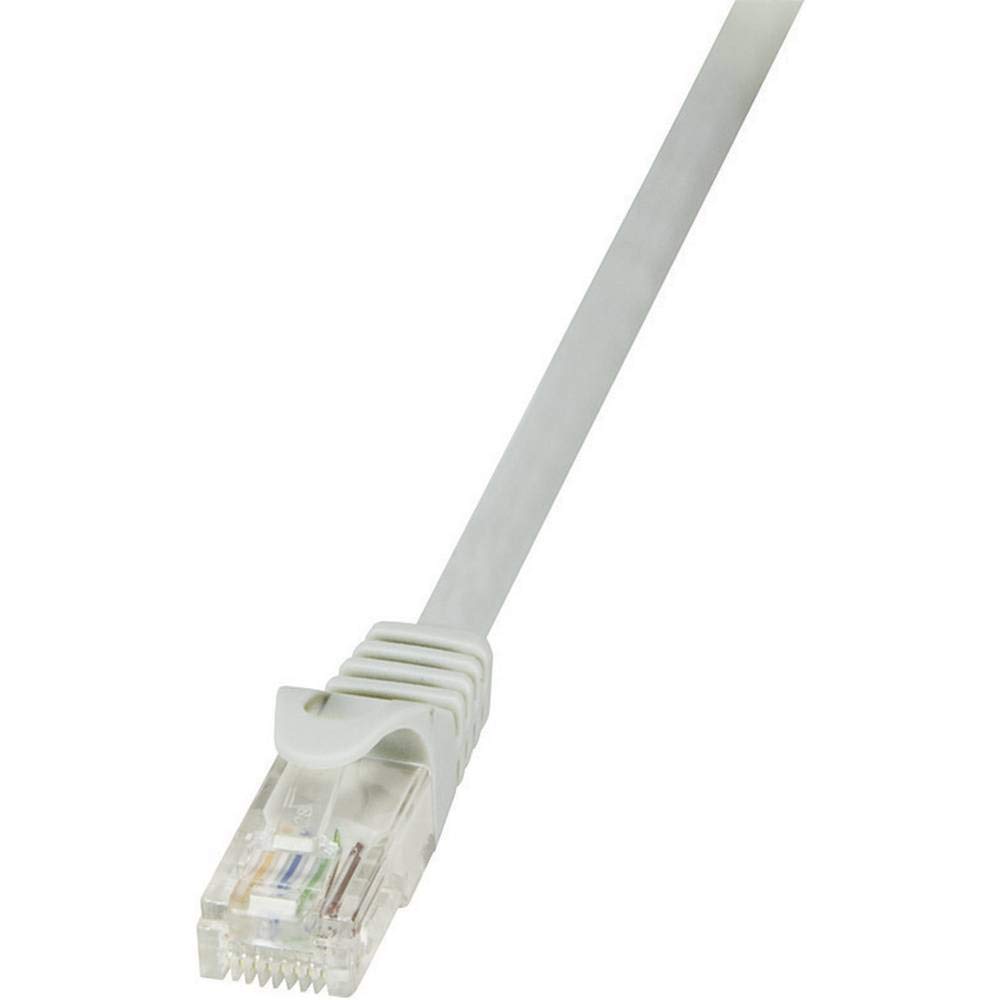 LogiLink CP2012U CAT6 U/UTP EconLine Patch Cable, 0.25 Meter Length, Grey, Grey, 0.25 Meter Length