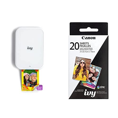 Canon IVY Mini Photo Printer, Print From Compatible IOS