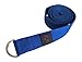 Clever Yoga Strap for Stretching – Yoga Straps in Standard 8 Foot or Extra Long 10 Foot Length 1.5 Inch Wide - Yoga Stretching Strap Thick Durable Cotton with Adjustable D-Ring