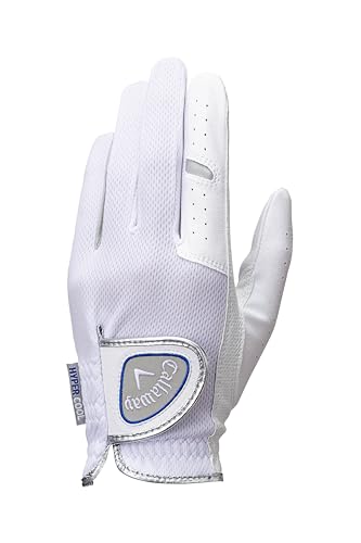 キャロウェイ(Callaway) グローブ HYPER COOL LH WHT/SLV 26 25 (26cm 左手着用【右利き用】) ホワイト/シルバー メンズ