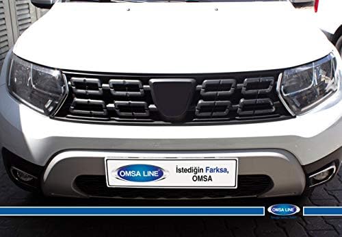 Omsa FIT Dacia Renault Duster Chrome Front Grill Side Streamers 2 Pcs S.Steel 2018>UP