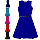 A2Z 4 Kids® Girls Skater Dress Kids Party Dresses With Free Belt Age 7 8 9 10 11 12 13 Years …