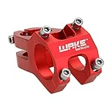 WAKE Cycling Bicycle Aluminium Alloy MTB Mountain Bike Handlebar Stem 31.8mm Red