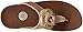 FitFlop Women's Glitterosa Flip Flop, Gold, 7 M US