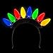 Windy City Novelties Christmas Light Bulb Headband for Ugly Christmas Xmas Party Kids & Adults
