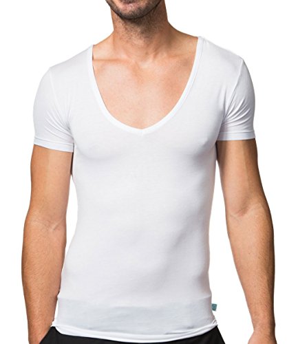 Collected Threads Men s jT Modal Invisible Undershirt Small White