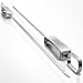 MiiKO Metal BBQ Kabob skewers - 8 Extra Long 16 inch Stainless Steel Grill skewers with Sliding Handles & Recipe e-Book
