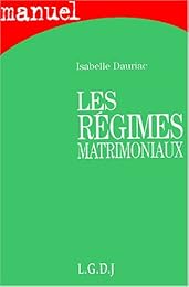 Les  régimes matrimoniaux
