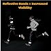 247 Viz Running Reflective Vest with Inside Pocket and 2 Bands, High Visibility Reflective Running Gear Safety Vest Straps for Men Women Kids for Night Running Walking Cycling Orange