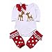 Weixinbuy Newborn Baby Boy Girl Christmas Pattern Bodysuit Romper Jumpsuit Outfits
