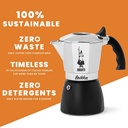 超美品の Moka Brikka New Bialetti Pot 