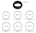 Men silicone wedding ring, DoerDo Rubber sport band, Designed for Souvenir and Wearing comfortably to Taking exercise - 4 Rings Pack(Black, Grey, Light grey, Blue)