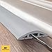10-Foot Cord Cover - Floor Cable Management Kit for Indoor or Outdoor Use - 3-Channel Cable Raceway for Sidewalks or Walkways by Simple Cord (Gray)