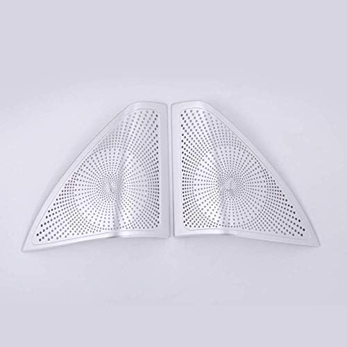 Aluminum Alloy Car Door Tweeter Audio Speaker Decorative Cover Trim 2pcs For Mercedes Benz C Class W205 C180 C200 2015-2017