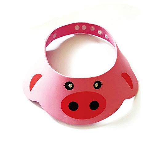 hwangli Baby Bath Shower Shampoo Visor Kids Hair Washing Eye Shield Cap Yellow