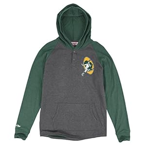 Green Bay Packers Mitchell & Ness NFL “Home Stretch” Long Sleeve Hooded Shirt 41HVNHzZlpL
