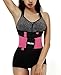 Welcos Women's Waist Cincher Trainer Body Belt Shaper Workout Gym Slimming Girdle Corset Shapewear Rose, L