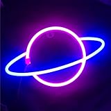 Ninboca Blue Planet Neon Signs Kids Room Decor Pink