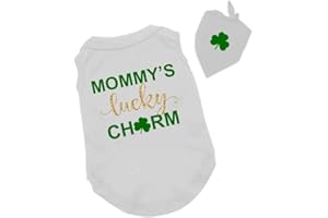 PANDORATEES Patrick's Day Dog T-Shirt - Mommy's Lucky Charm