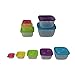 Prefer Green 5-Size Multi-Color Food Storage Container Set with Lids,Meal Prep,Portion Control Kit