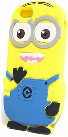 Walsoon 3D Cute Cartoon Despicable Me Minion Soft Silicone Case Cover for Apple iphone 6 4.7" (Light Blue 2 Eyes)