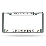 Rico Industries NFL Washington Redskins Chrome Plate Frame,12-Inch by 6-Inch,Silver