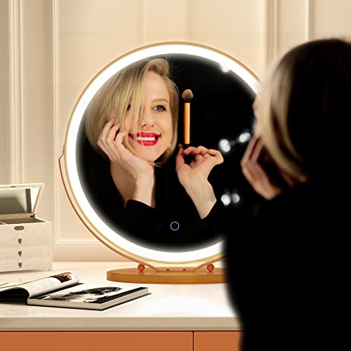 Vlsrka 20 inch Makeup Mirror Vanity Mirror with Lights, 3 Color