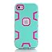 AOKER iPod Touch 6 Case, Pod Touch 5 Case, [Colorful Series] Heavy Duty High Impact Hybrid Plastic Silicone Shockproof Protective Hard Case Cover for Apple iPod touch 5 6th Generation (Mint Rose)