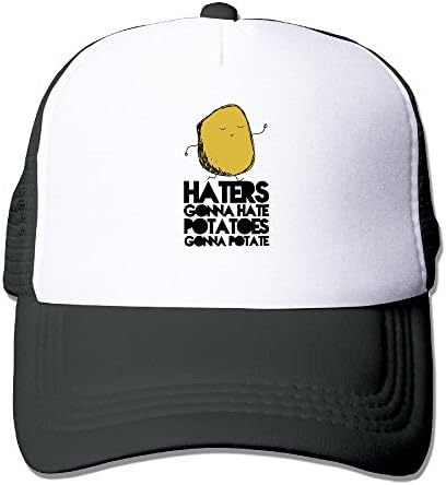 Haters Gonna Hate, Potatoes Gonna Potate Adjustable Printing Trucker Hat Unisex Adult Baseball Mesh Cap
