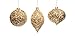 Adornable Christmas Ornaments Luxury Glass Set of 6 (Gold/Mercury Bronze)
