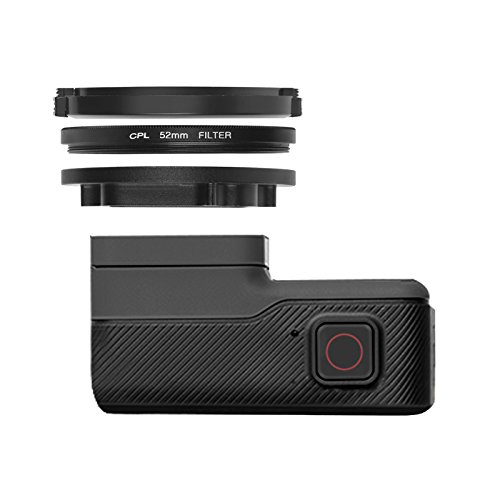 D&F 52mm Professional Photography CPL(Circular Polarizer Lens) Filter with Lens Cover and Adapter Ring for GoPro Hero 7 Black,Hero 5, Hero 6,Hero(2018) Camera Body - Thumbnail 3
