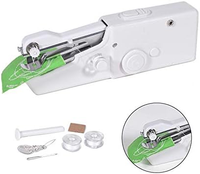 Mini Handheld Sewing Machine, Portable Sewing Machine DIY Cordless Electric Stitch Tool with Measuring Tape for Fabric, Clothing, Kids Cloth, Home Travel