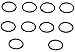 Bapmic 11367506178 Vanos Solenoid Oring Seals for BMW E46 E90 E91 E92 E60 X 1 X3 Z4 (Pack of 10)