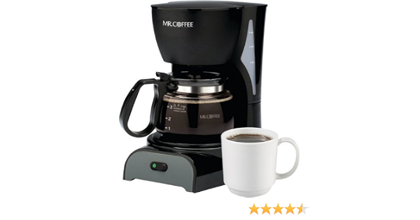Amazon.com: Sunbeam Mr Coffee Cafetera 4 tazas, Negro : Hogar y Cocina
