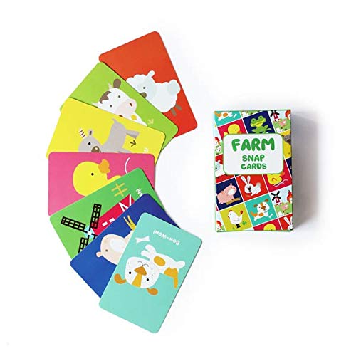 Shumee Farm Glen Snap Card Game for Toddlers, Kids, Preschoolers| Fun Card Game for Families, Birthday Gifts and Party Favors| 100% Safe, Natural & Eco-Friendly Learning Educational Toy|3 Years +