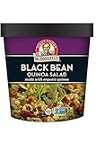 Dr. McDougall's Right Foods Lower Sodium Black Bean Quinoa Salad, 2.6 Ounce Cups (Pack of 6) Made w/Organic Quinoa, Vegan, Gluten-Free, Non-GMO, Paper Cups From Certified Sustainably-Managed Forests