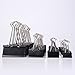 Sumind 40 Pieces Binder Clips Paper Binder Clips for Keeping Documents Together, Assorted Sizes, Black and Silver Color