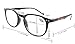 CessBlu Vintage Computer Reading Glasses Blue Light Filter Eyeglasses(Black) +1.25