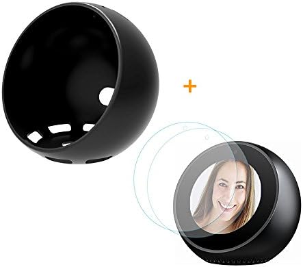 Echo Spot Case BESNIN Silicone Protective Case &amp; Screen Protector for Echo Spot, All-around Protective Cover Case with Screen Cover