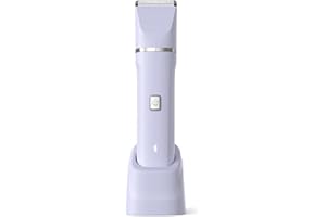 Risina Electric Razors for Women - IPX7 Waterproof, Painless, Portable Bikini Trimmer Shaver, Body & Pubic Hair Removal Machine, Womens Lady Shaving Trimmers for Legs, Private Area - Purple