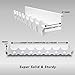 Decorative Floating Book Shelves for Nursery, Kids Bedroom, Teen, Home Decor - Mounted Wall Shelf, Cute Star Design - Wooden Ledge Shelf, Hanging Shelf -Set of 2, Eco-Friendly, White