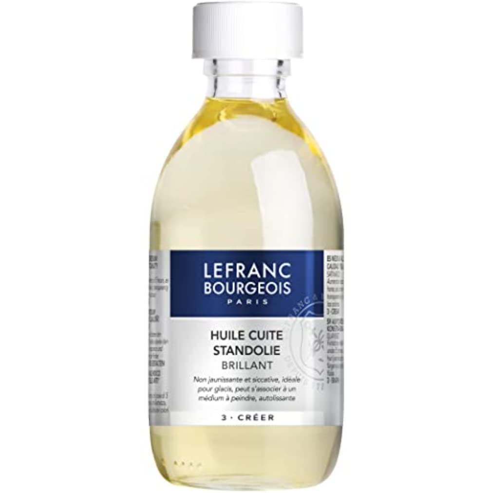 Lefranc & Bourgeois Transparent 300202 Solvents Oils for Oil Painting Oil Paint Additive for, 6.5 x 6.5 x 16 cm