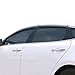 Vesul Outside Mount Tape-on Polycarbonate Rain Guards Window Visors Compatible with Kia Optima 2016-2019 Window Wind Deflector Shield Cover with 304 Stainless Steel Trim