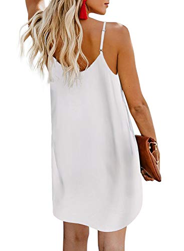 AlvaQ-Women-Summer-Spaghetti-Strap-Button-Down-V-Neck-Sleeveless-Casual-Mini-Dress